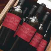 Fa Law Law Funny Lawyer Joke Christmas Weinetikett