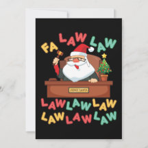 Fa Law Law Lustiger Anwalt Santa Richter Weihnacht