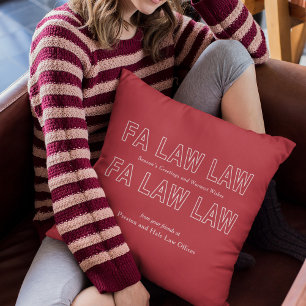 Fa Law Law Lustiger Anwalt Witz Weihnachten Kissen