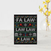 Fa Law Vintag Lawyer Ugly Christmas Sweater Karte (Gelbe Blume)