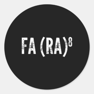 Fa (ra) 8 Lustige Weihnachtsgeschichte Asiatisches Runder Aufkleber