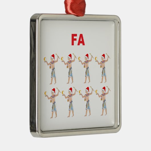 Fa-Ra-Ra-Ra-Ra Ornament Aus Metall (Rechts)