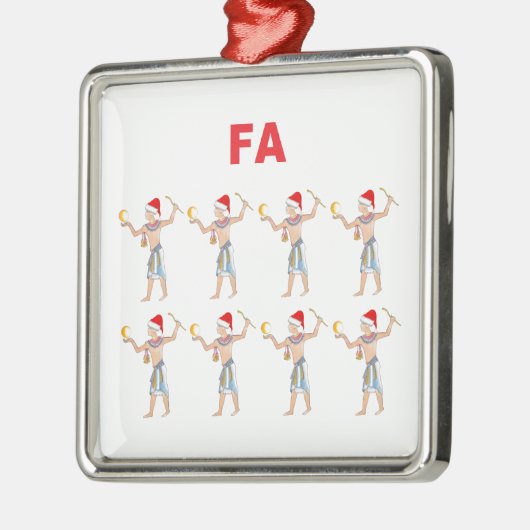Fa-Ra-Ra-Ra-Ra Ornament Aus Metall (Links)