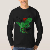 Fa Ra Ra Rawr Funny Dinosaur TRex Weihnachten T-Shirt (Vorderseite)