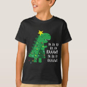 Fa Ra Ra Rawr Tree Rex Funny Merry Christmas Dino T-Shirt (Vorderseite)