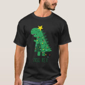 Fa Ra Ra Rawr Tree Rex Merry Dinosaur T-Shirt (Vorderseite)