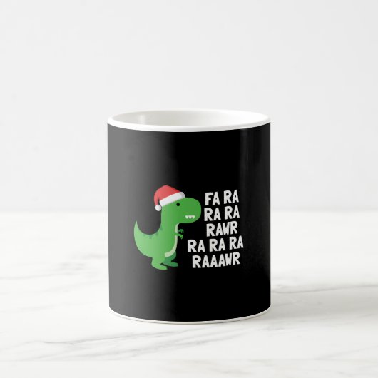 Fa Ra Rawr Christmas T-Rex Dinosaur Kaffeetasse (Mittel)