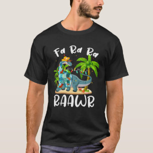 Fa Ra Rawr Long Neck Dinosaur Sommer Weihnachten T-Shirt