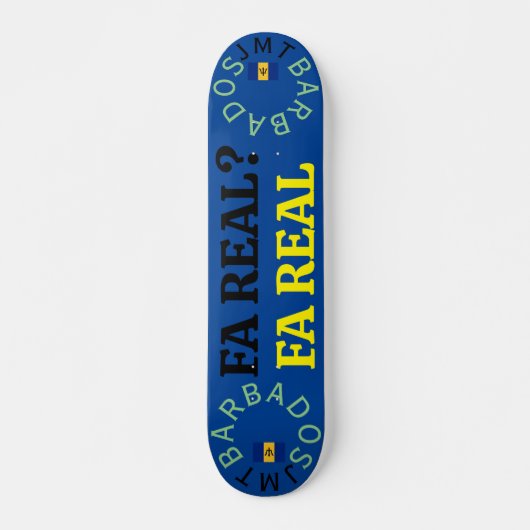 FA REAL ? 19,7cm Skateboard Deck (Vorne)