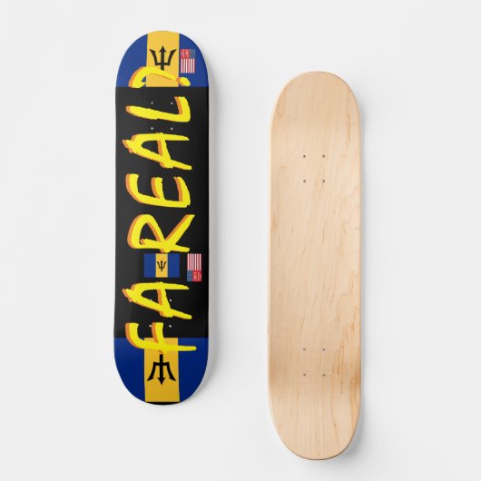 FA REAL JMT BARB 7 3/4" Skateboard Deck (Vorderseite)