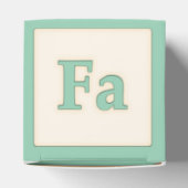 "Fa" Solfeggio Musical Baby Blocks Light Green Geschenkschachtel (Oben)