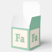 "Fa" Solfeggio Musical Baby Blocks Light Green Geschenkschachtel (Geöffnet)