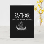 Fa-Thor Funny Vatertag Karte (Gelbe Blume)