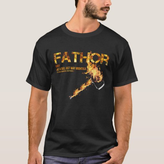 Fa Thor Like Dad Just Way Mightier Hero 20s T-Shirt (Vorderseite)