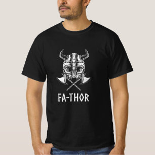 Fa-Thor Nordic Viking Skull Father Papa Vater T-Shirt