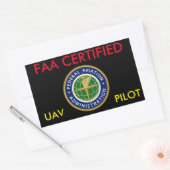 FAA CERTIFIFIFIFIFIFIED DRONE STICKER (Umschlag)