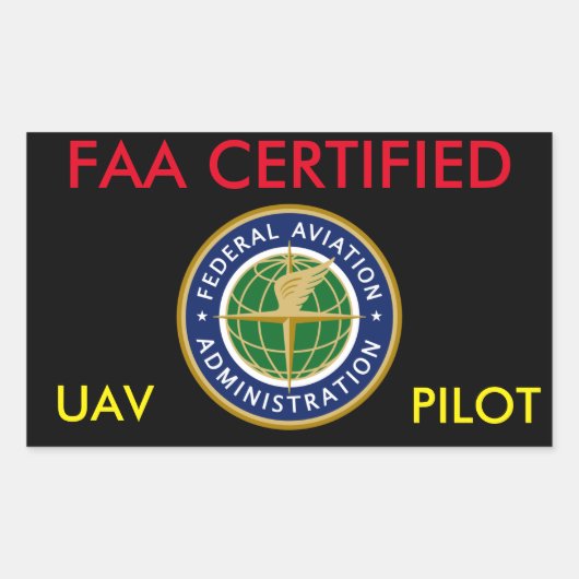 FAA CERTIFIFIFIFIFIFIED DRONE STICKER (Vorderseite)