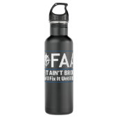FAA Federal Aviation Authority Shirt Funny Conserv Edelstahlflasche (Vorderseite)