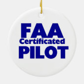 FAA Pilot Keramik Ornament (Hinten)