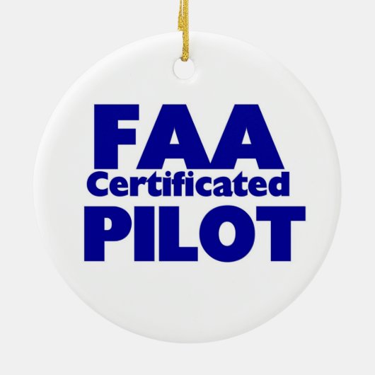 FAA Pilot Keramik Ornament (Hinten)