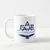 FAAAR-Logo auf der Tasse. Kaffeetasse (Links)