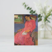 'Faaturuma (Melancholy)' - Paul Gauguin Postcard Postkarte (Stehend Vorderseite)