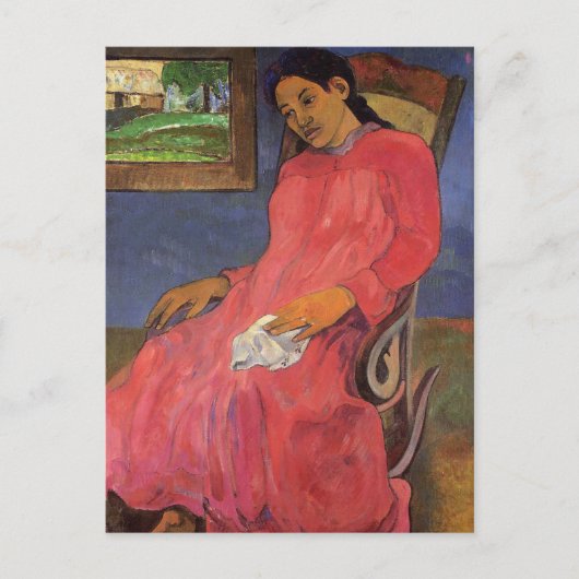 'Faaturuma (Melancholy)' - Paul Gauguin Postcard Postkarte (Vorderseite)