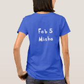 Fab5 Misha T-Shirt (Rückseite)