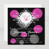 Fab bei 50 Einladung für Geburtstagsparty (Vorne/Hinten)