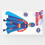 Fab Birthday Superhero USA Atemberaubend Boy Phant Banner (Horizontal)