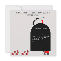 Fab Black Glam Fashionist Red Shoes Geburtstagspar