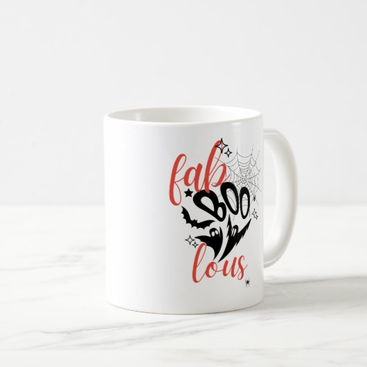 Fab-Boo-Lack Kaffeetasse (VorderseiteRechts)