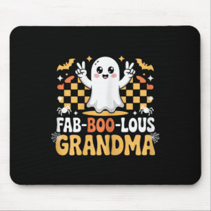 Fab-boo-laue Oma Niedlich Ghost Halloween-Mama Mousepad