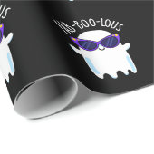 Fab-Boo-Lous Funny Ghost Pun Dark BG Geschenkpapier (Rolleneckpunkt)