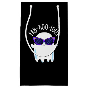 Fab-Boo-Lous Funny Ghost Pun Dark BG Kleine Geschenktüte