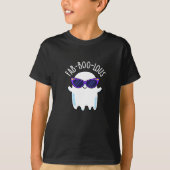 Fab-Boo-Lous Funny Ghost Pun Dark BG T-Shirt (Vorderseite)