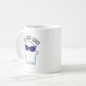 Fab-Boo-Lous Funny Ghost Pun Kaffeetasse (Vorderseite Links)