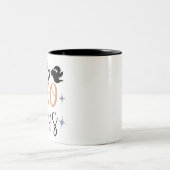 fab Boo lous Funny Ghost Womens Halloween Zweifarbige Tasse (Mittel)