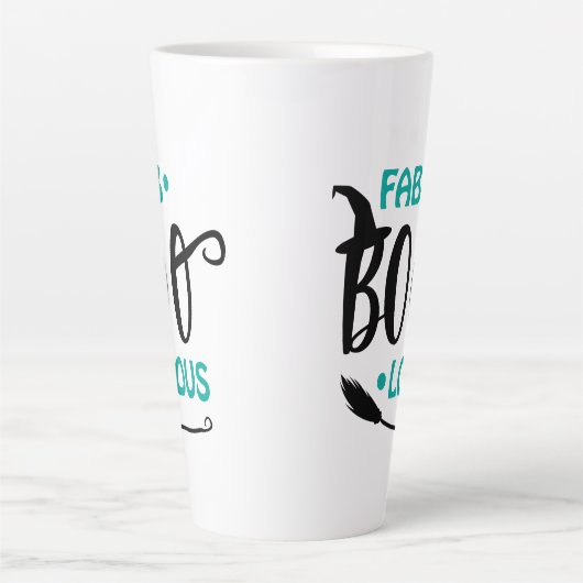 Fab-Boo-Lous Halloween Hexenbroomstick Milchtasse (Vorderseite)