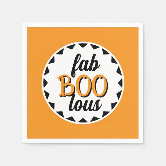 Fab Boo Lous Halloween Party Design Serviette (Vorderseite)