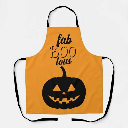 FAB BOO LOUS Halloween pumpkin  Schürze (Vorderseite)
