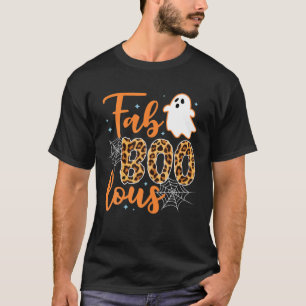 Fab Boo Lous Leopard Niedlich Boo Ghost Funny Hall T-Shirt