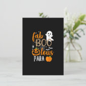 Fab Boo Lous Para Funny Halloween Teaching Einladung (Stehend Vorderseite)