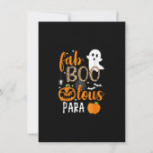 Fab Boo Lous Para Funny Halloween Teaching Einladung (Vorderseite)