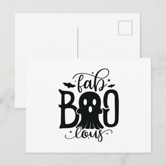 Fab Boo Lous Postkarte (Vorne/Hinten)
