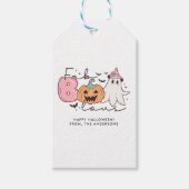 Fab-boo-lous Retro Groovy Halloween Geschenkanhänger (Vorderseite)