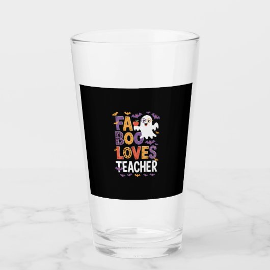 Fab Boo Lous Retro Halloween Glas (Vorderseite)