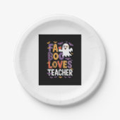 Fab Boo Lous Retro Halloween Pappteller (Vorderseite)