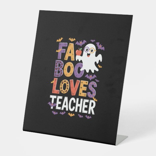 Fab Boo Lous Retro Halloween Sockelschild (Vorderseite)