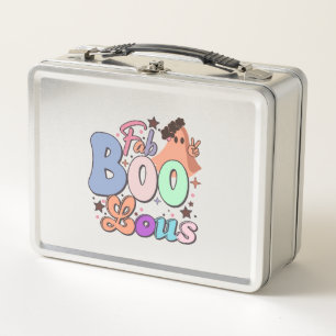 Fab Boo Lous Retro Süße Halloween T Metall Brotdose